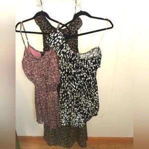 NWT Bundle 2 Dresses & 1 Romper Size All Large